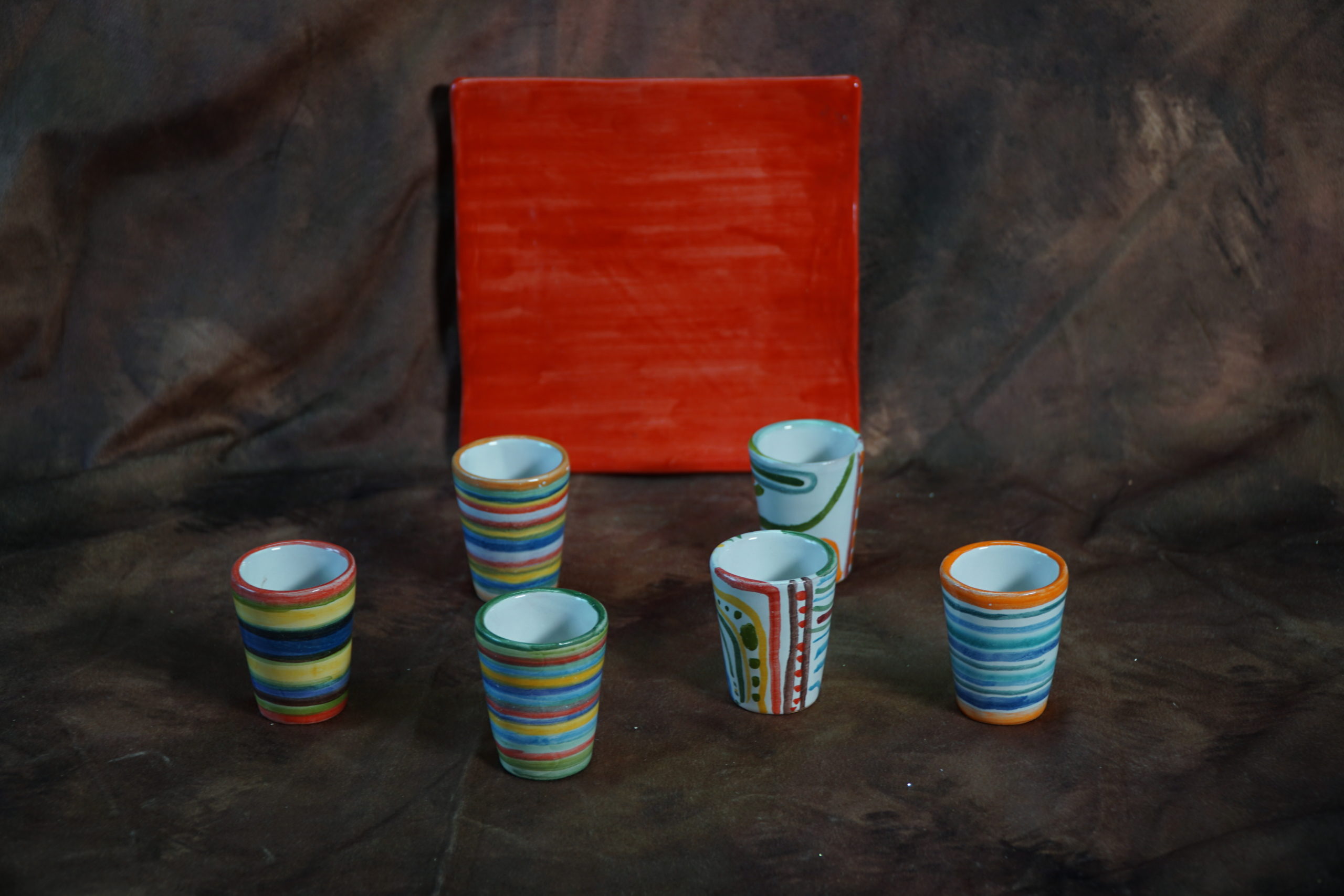 Set da liquore decoro “astratto”