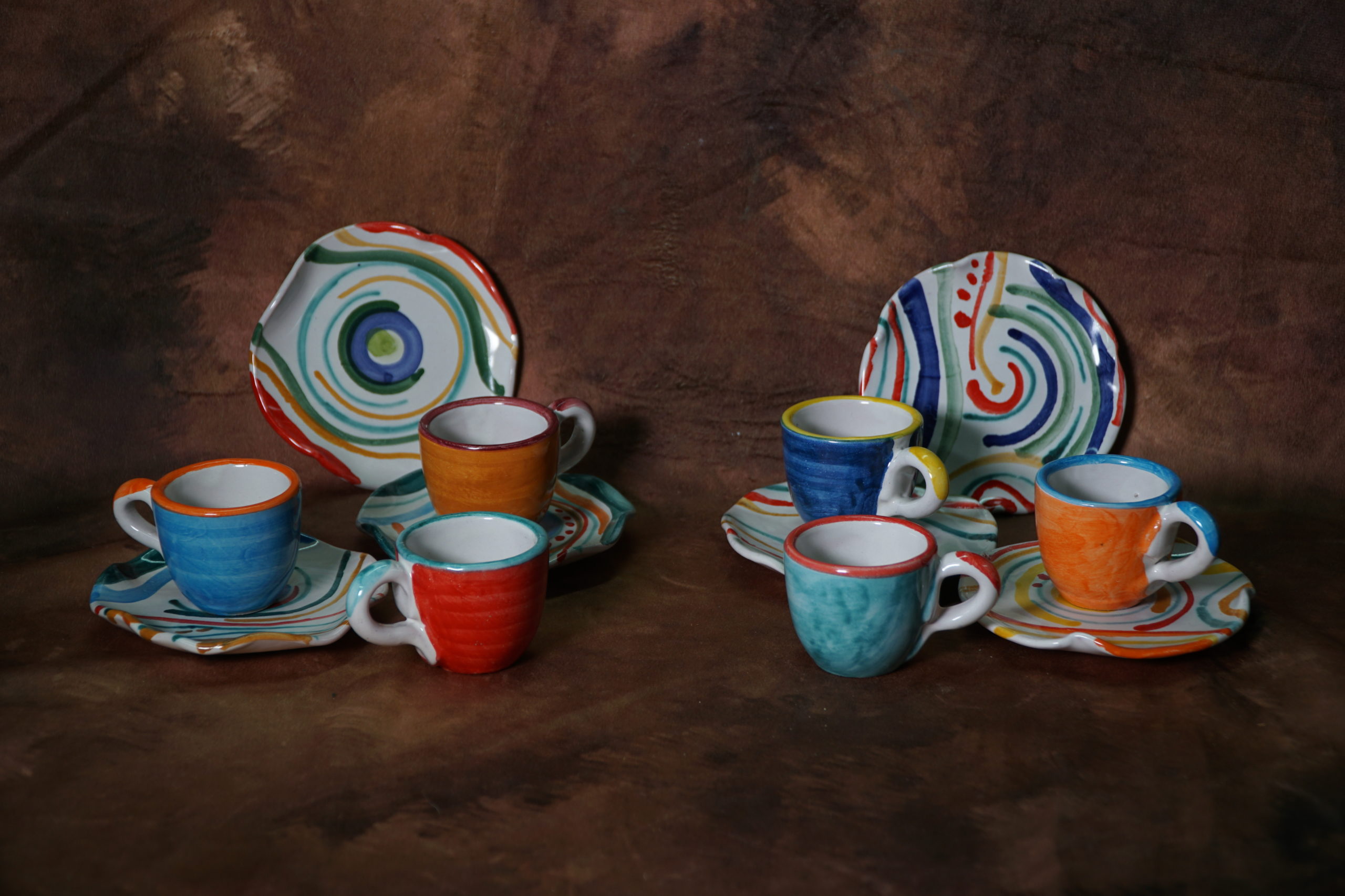 Set da caffè decoro “astratto”