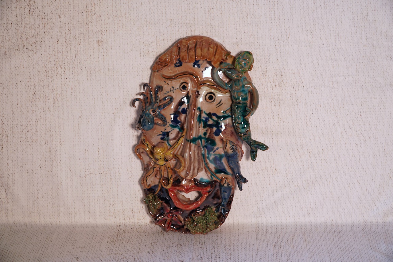 Maschera da parete decoro “astratto”