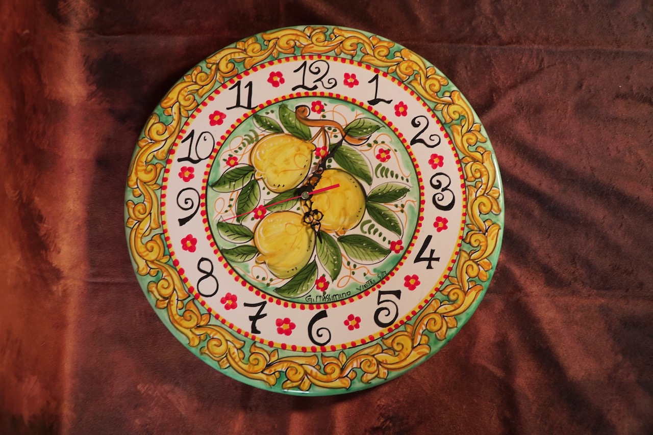 Orologio decoro “limoni”