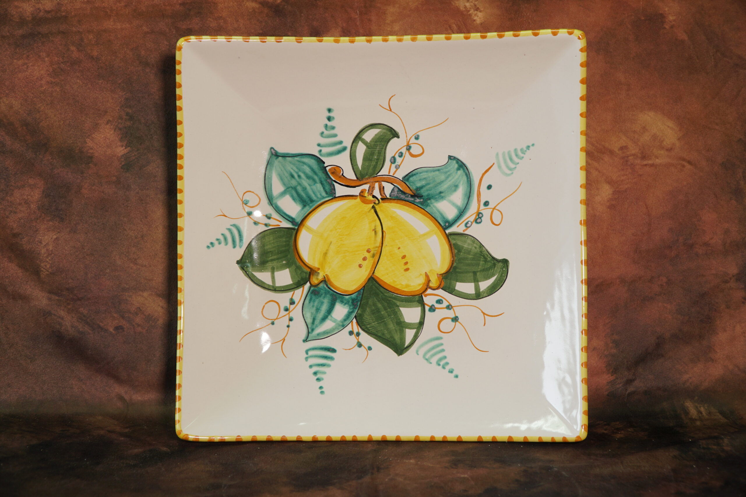 Centrotavola decoro “limoni”