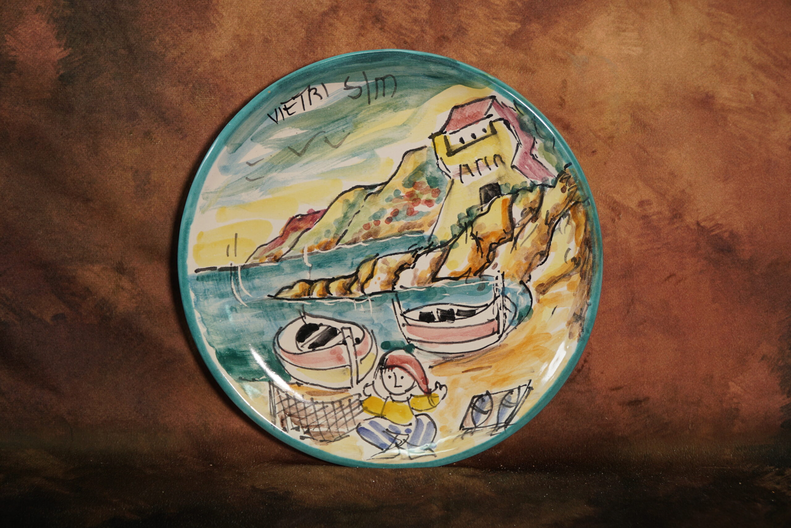 Piatto da parete “paesaggio vietrese”