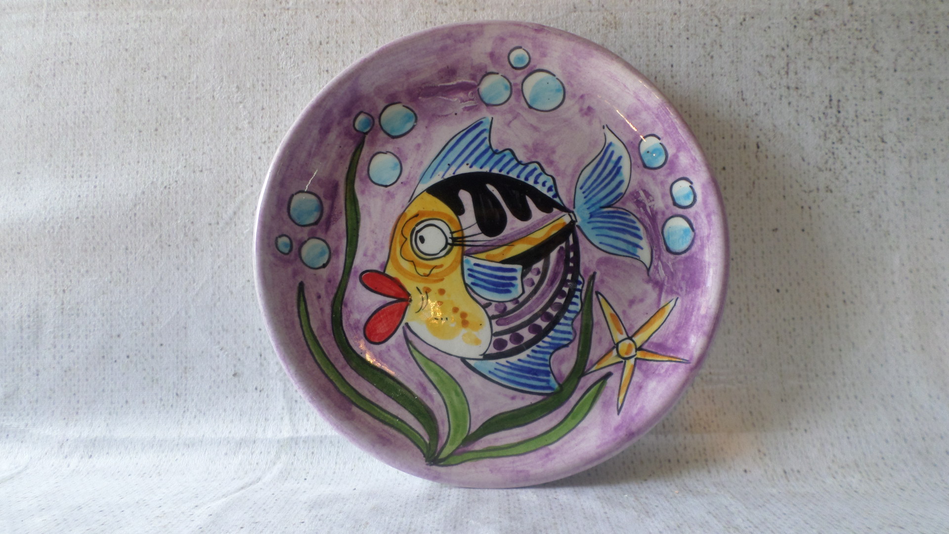 Piatto da parete decoro “aquarium”
