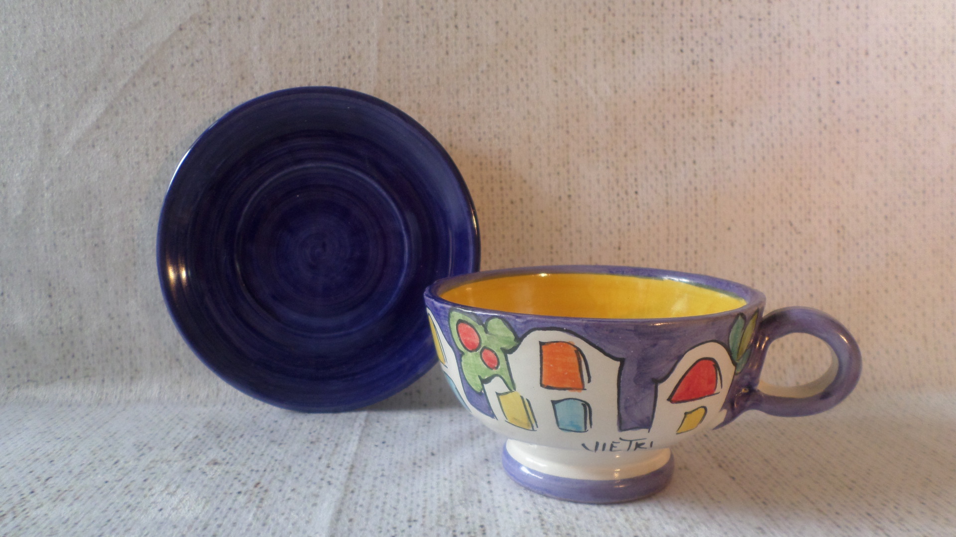 Tazza da colazione decoro “casette”