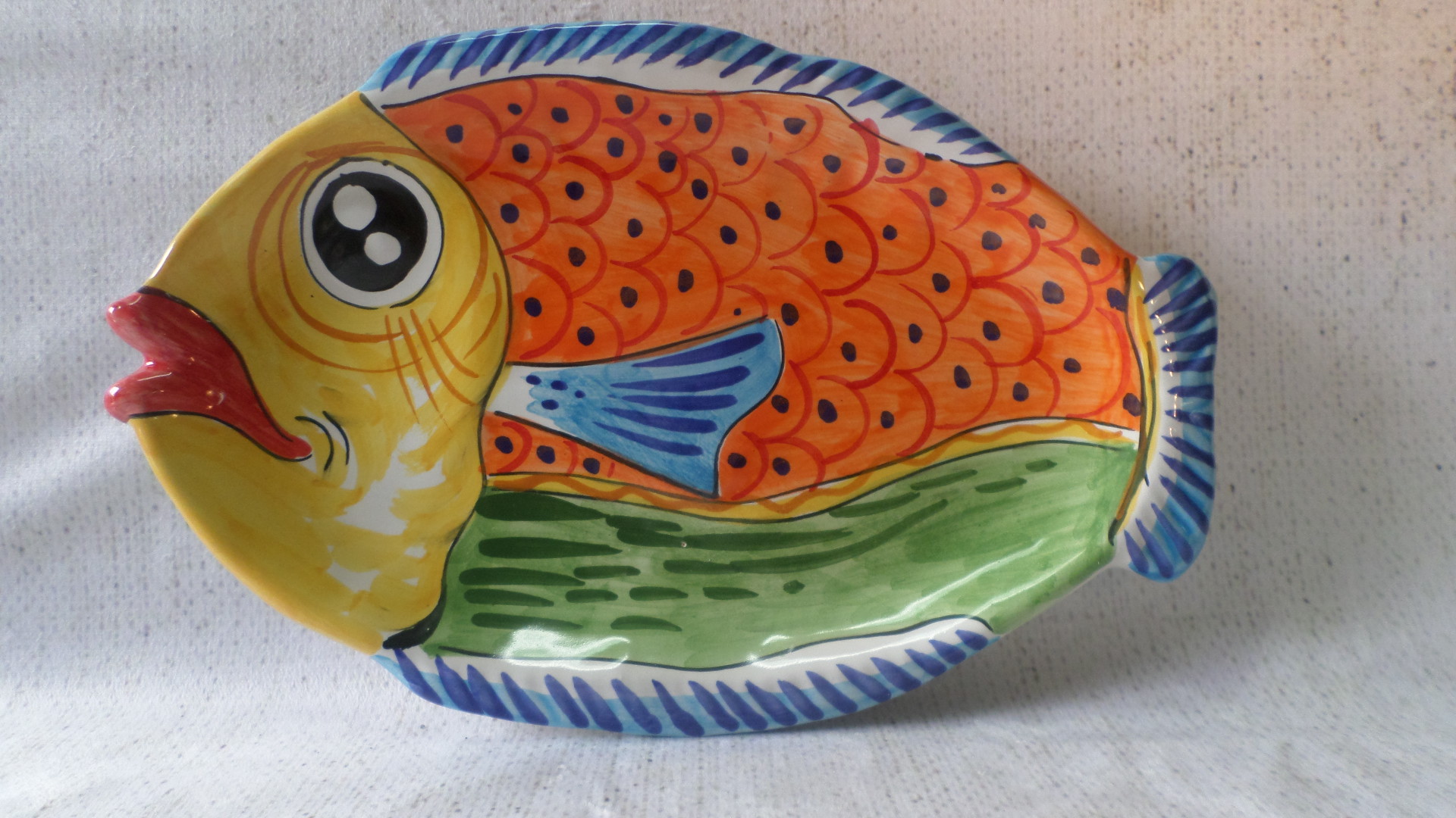 Piatto pesce ovale
