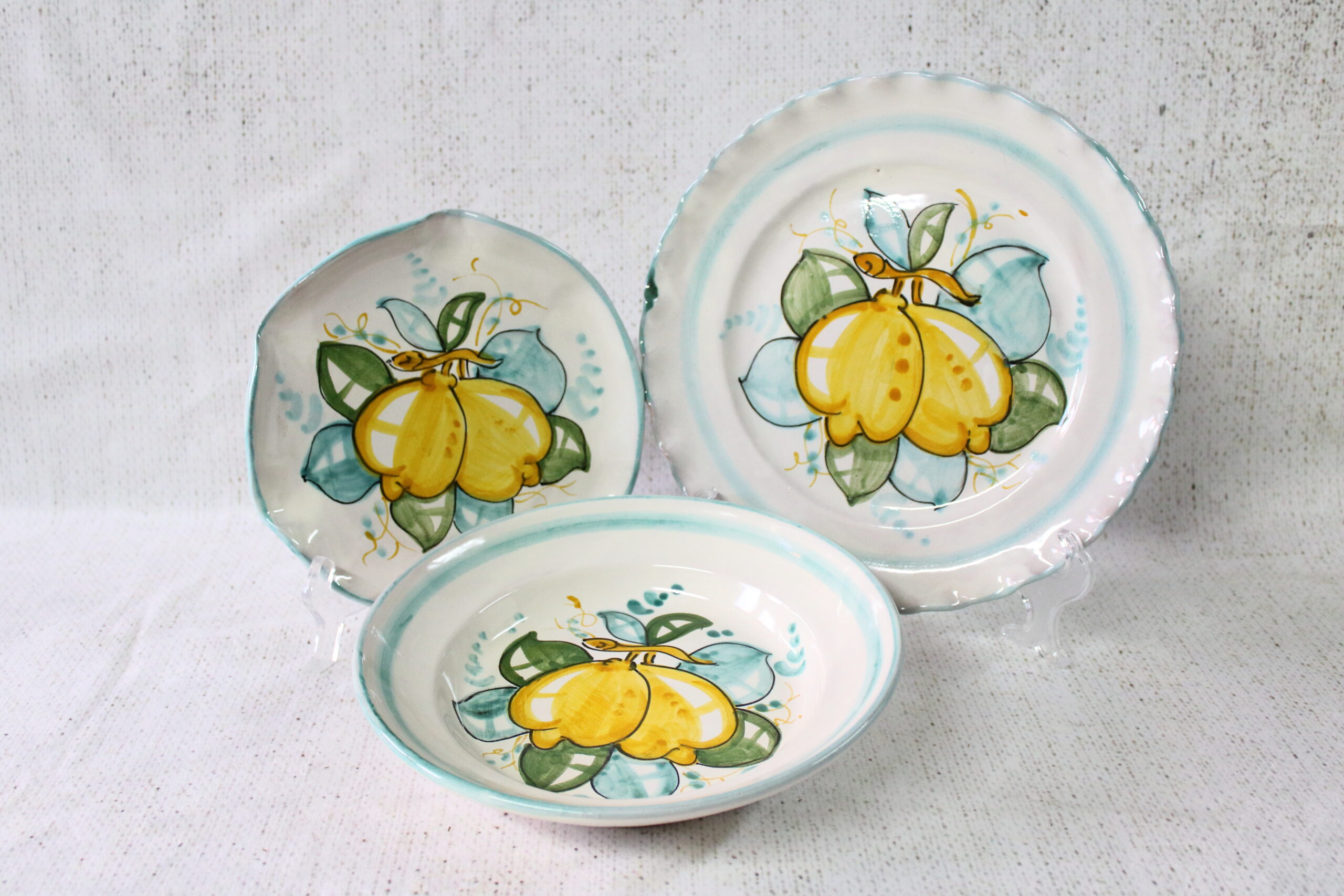 Set piatti decoro “limoni”
